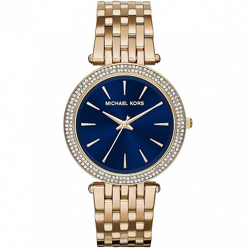 Michael Kors Janelle Womens Pave Crystals Watch, MK Logo Dial, Rose Gold  Pink | eBay